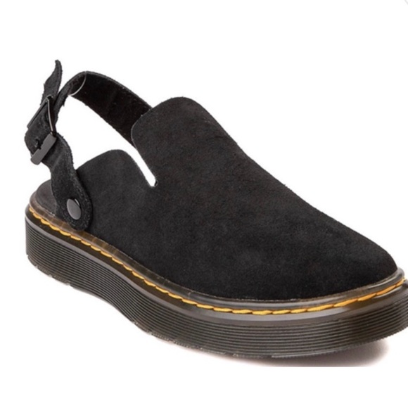 Shoes - Dr Marten Carlson Black Suede Women's Slingback Shoes